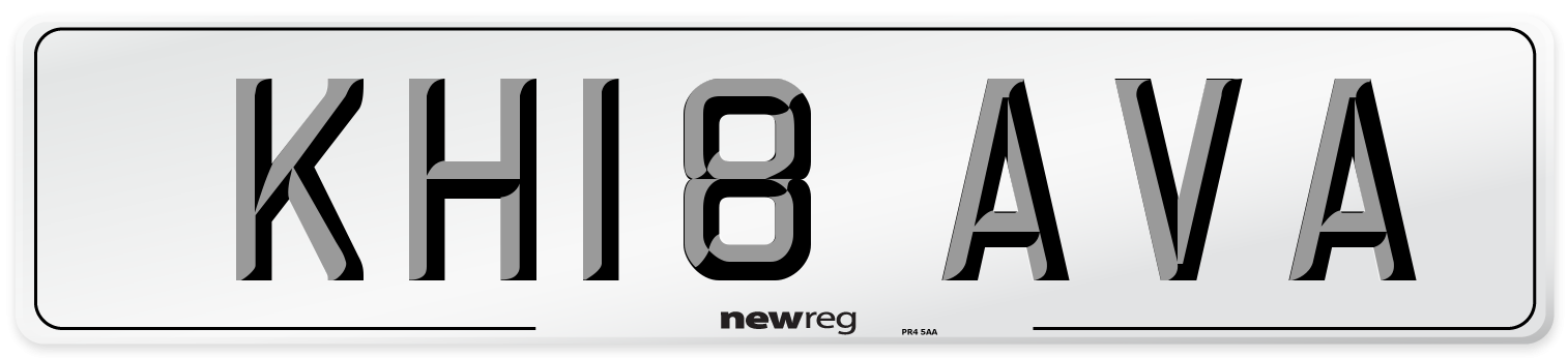KH18 AVA Number Plate from New Reg